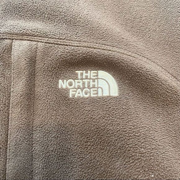 The North Face Brown Hooded Fleece Windwall Jacket Size Small - Picture 7 of 14